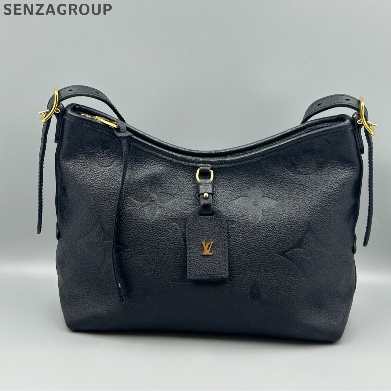 Louis Vuitton Carryall PM Black Empreinte Leather Crossbody Bag Women