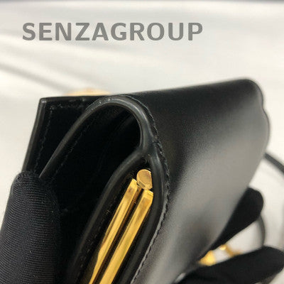 Saint Laurent Black Gold Shoulder Crossbody Bag Women's Classic Fashion