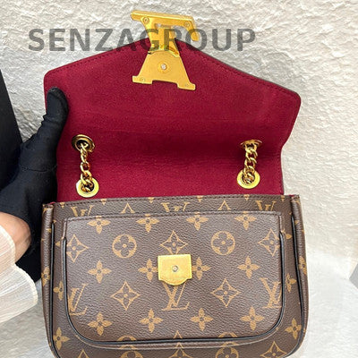 Louis Vuitton Passy Monogram Messenger Chain Crossbody Bag Classic Women