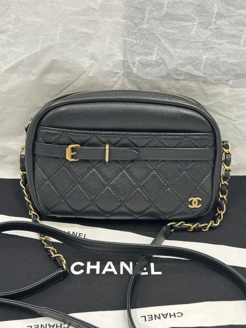 Authentic CHANEL Adjustable Strap Crossbody Bag For Women