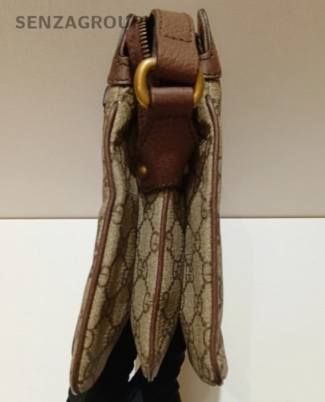 Gucci Ophidia Saddle Shoulder Bag Crossbody Brown Gold Women Classic