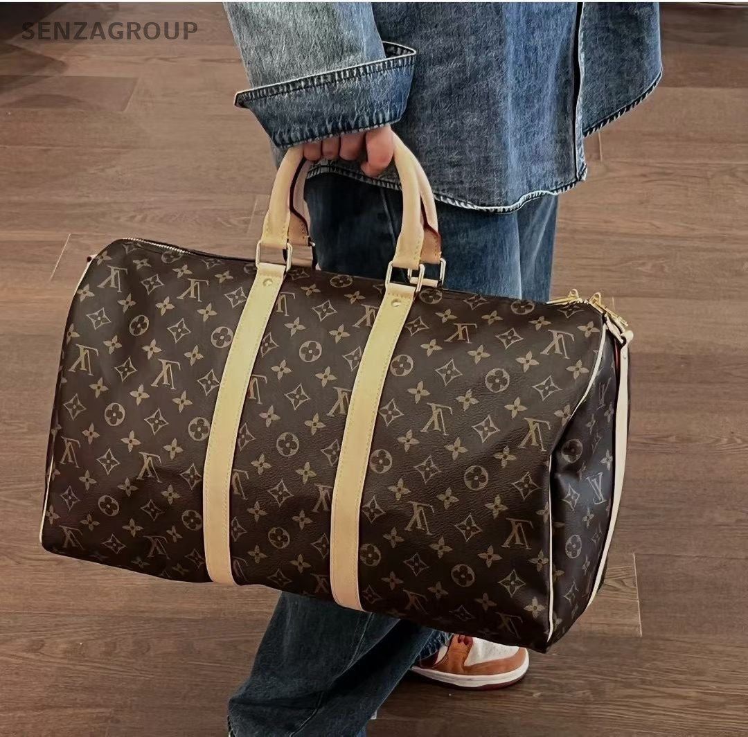 Louis Vuitton Keepall 45 Monogram 2WAY Shoulder Handbag Crossbody Brown