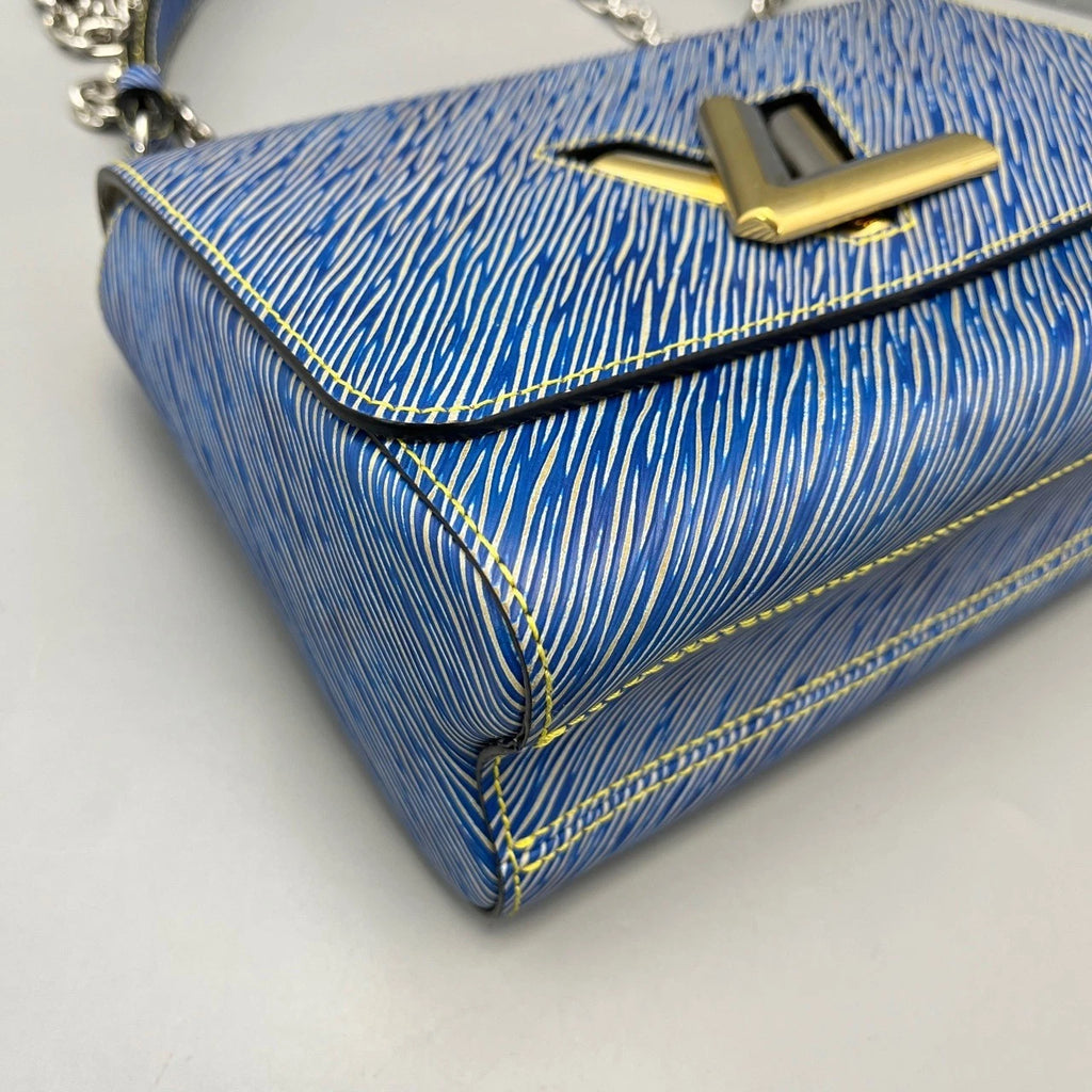 Louis Vuitton Twist Medium Blue Epi Shoulder Bag For Women