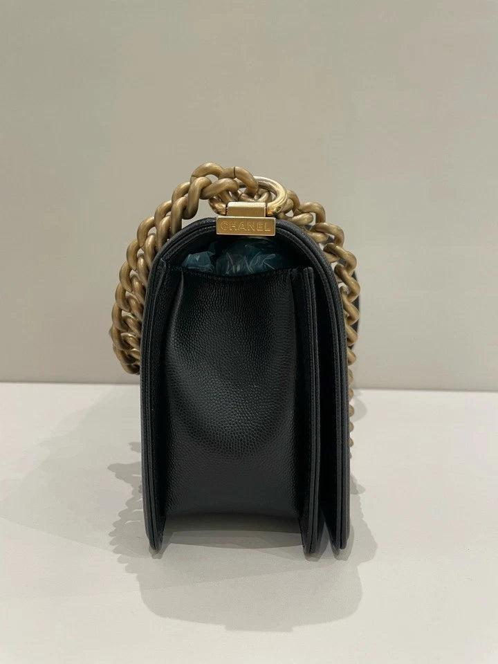 CHANEL LeBoy Medium Leather Shoulder Bag For Women