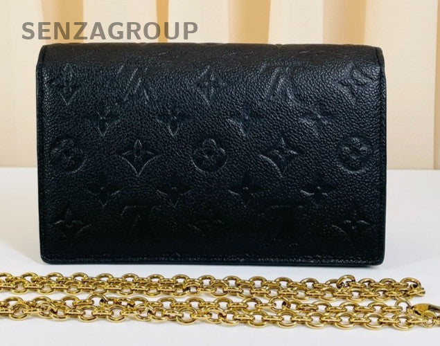 Louis Vuitton Vavin Woc Monogram Empreinte Chain Shoulder bag Black Gold Women
