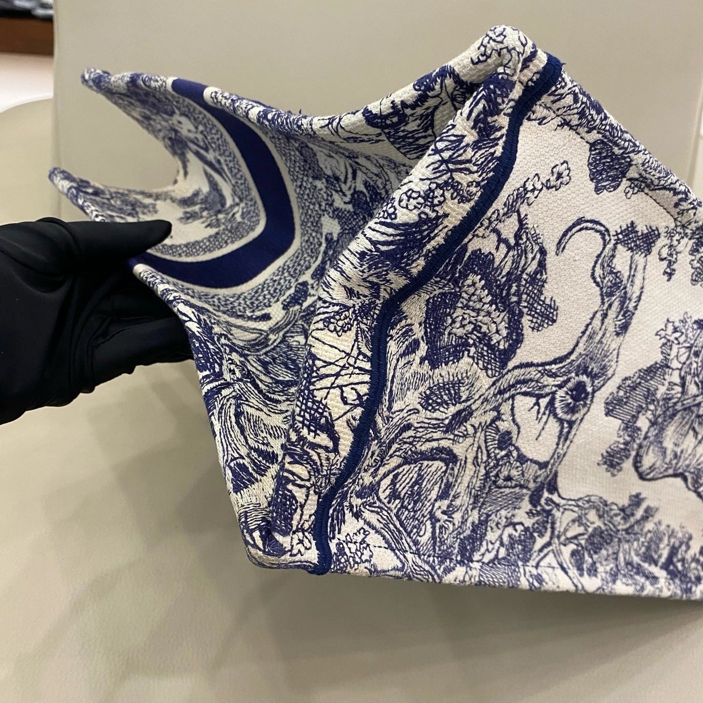Dior Large Zoo Pattern Canvas Tote Bag For Women
