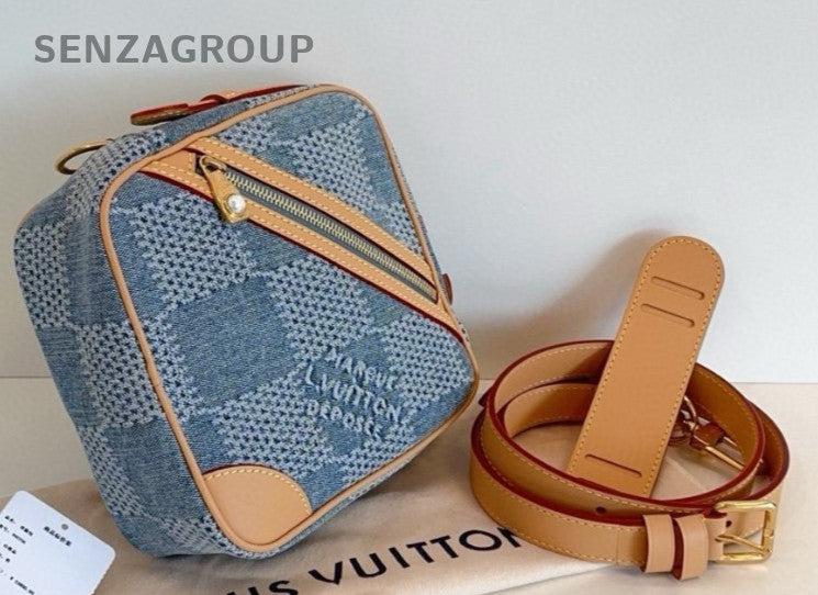 Louis Vuitton Chess 3D Damier Ebene Denim Shoulder bag Crossboy Almost Brand NEW