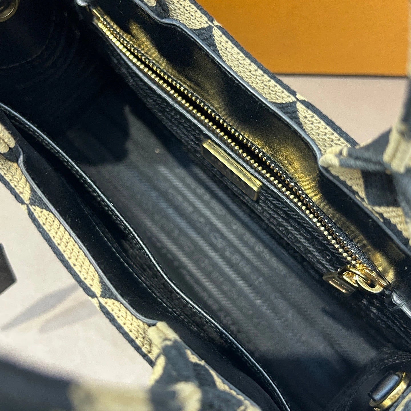 Prada Symbole PM Tote Handbag Crossbody Black Used Women Classic Designer