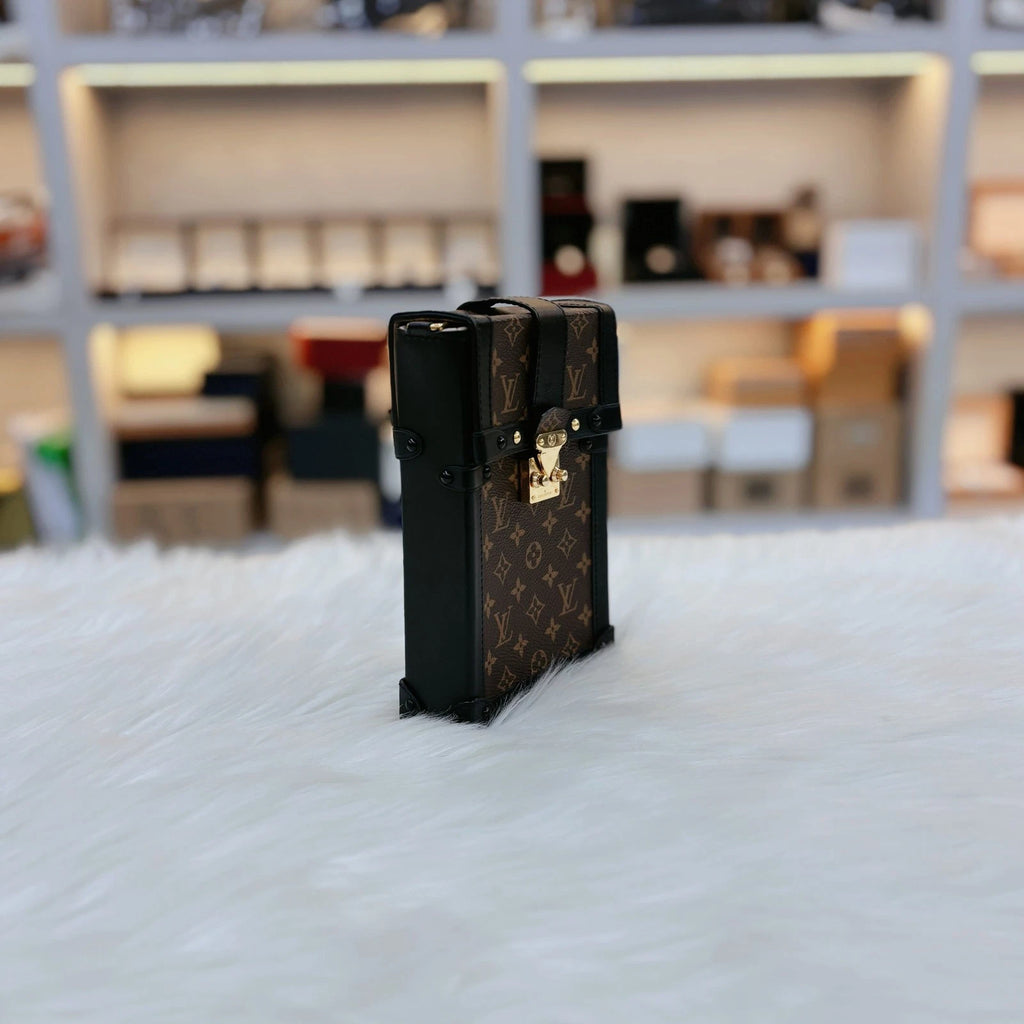 Louis Vuitton Trunk Vertical Monogram Hard Box Phone Bag For Women