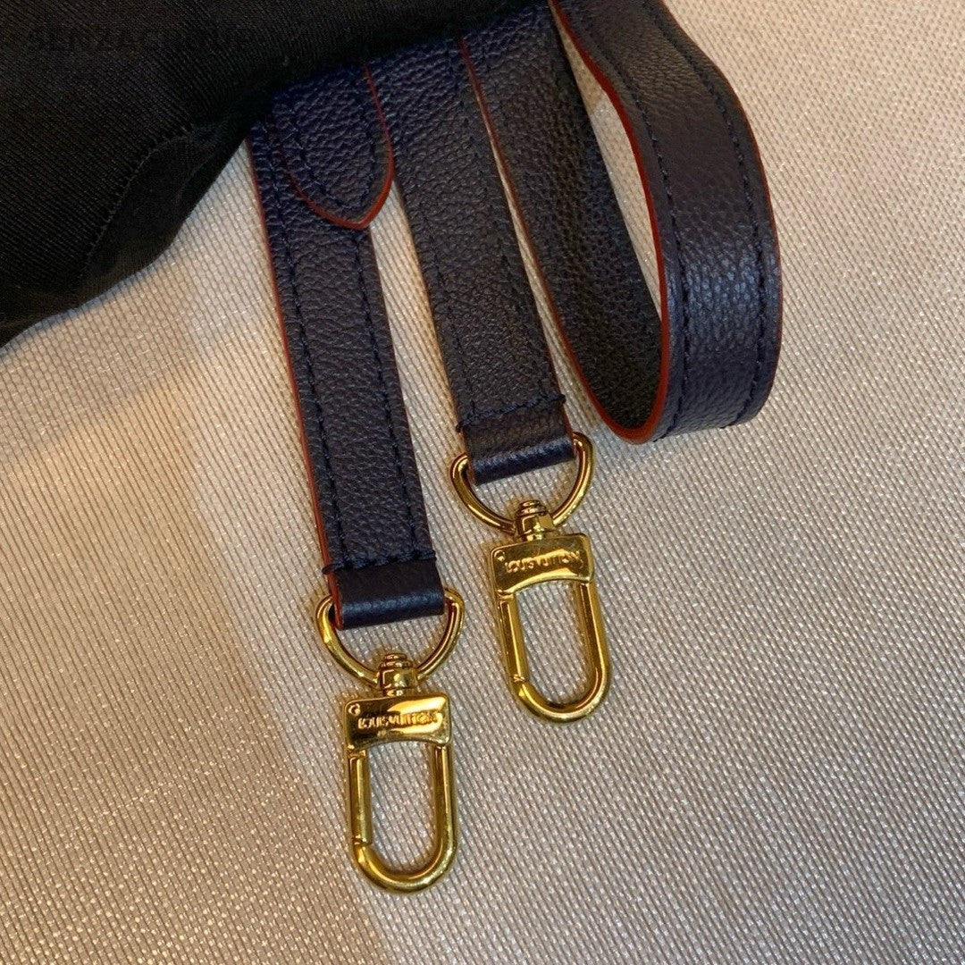 Louis Vuitton Monogram Empreinte Blue Leather Pochette Métis Handbag Crossbody