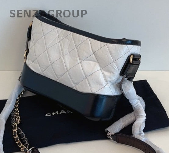 CHANEL Panda color Gabriel Calf  Shoulder bag Crossbody