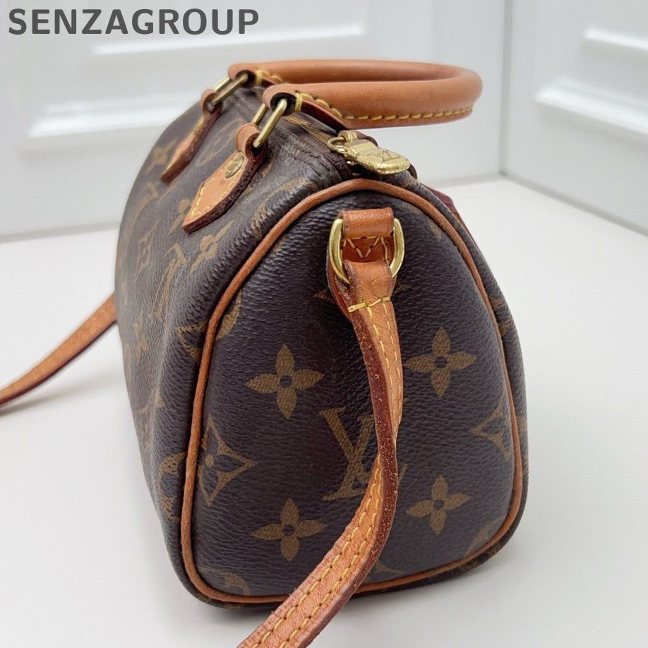 Louis Vuitton Speedy Nano Monogram Top Handle Crossbody Women Classic