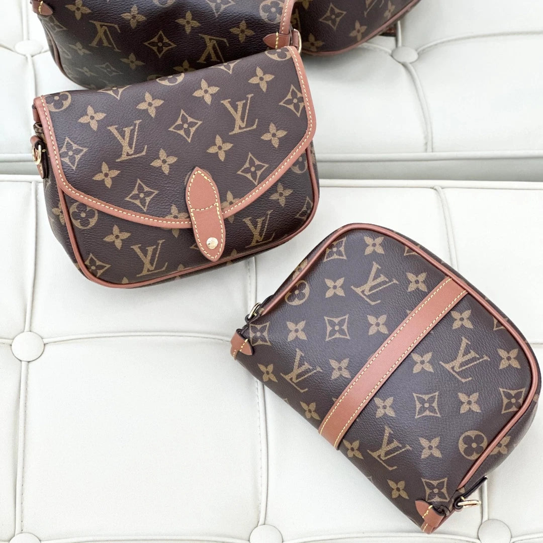 Louis Vuitton Solo Monogram Canvas Shoulder Bag Crossbody S