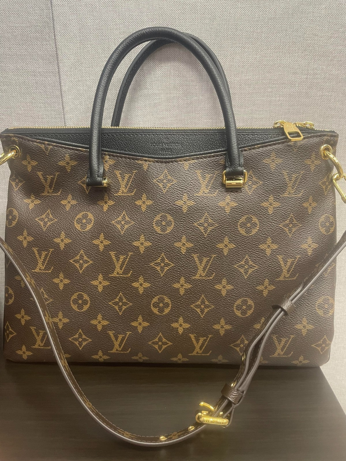 #1 - SJ0001  Louis Vuitton pallas MM tote bag （U）