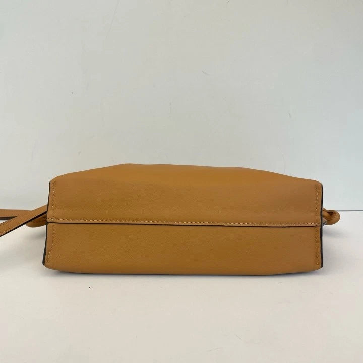 Loewe Mini Flamenco Calfskin Shoulder Bag For Women Caramel Brown
