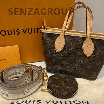 Louis Vuitton Neverfull BB Monogram Coated Canvas & Leather Tote Bag