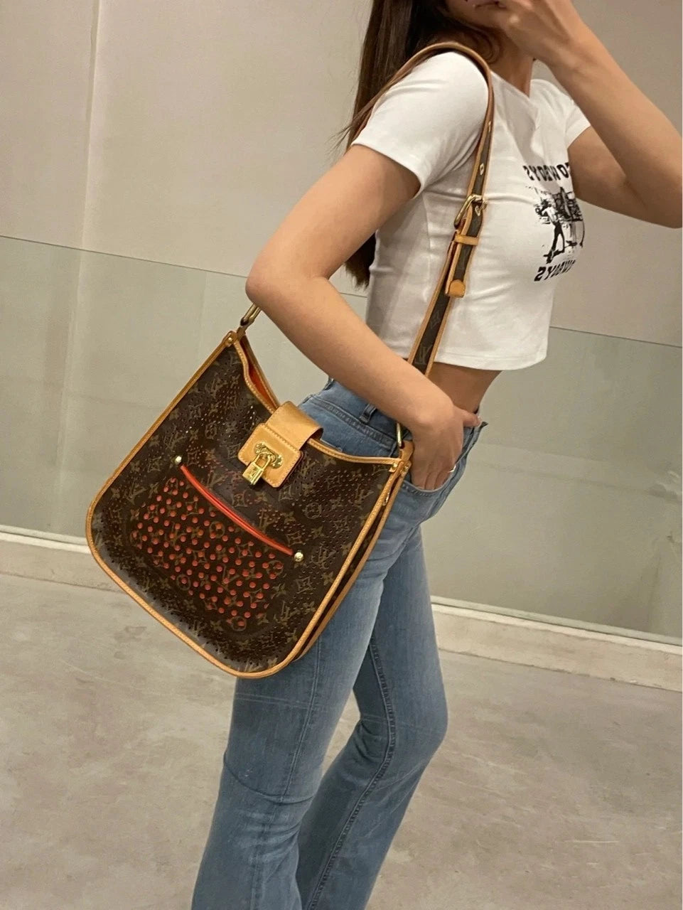 Louis Vuitton Cut Out Monogram Canvas Crossbody For Women
