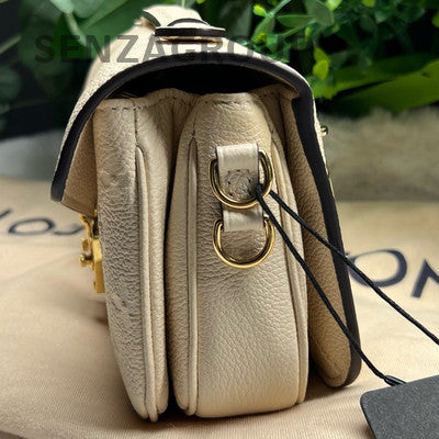 Louis Vuitton Monogram Leather Messenger Chain Crossbody Shoulder Bag