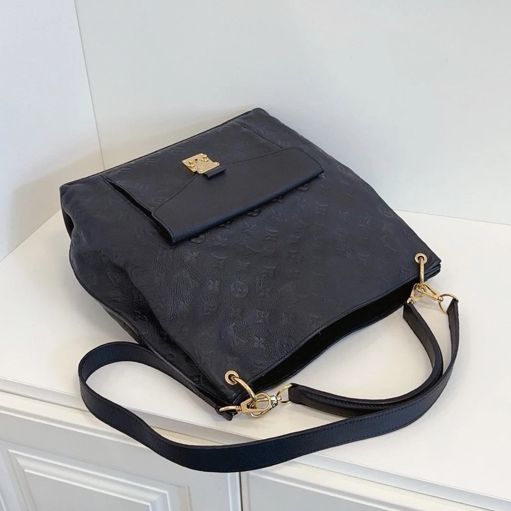 Louis Vuitton Métis Hobo 3Ways Top Handle Shoulder Crossbody Black Gold Women