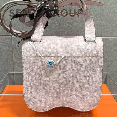 Hermès Della Bag Purple Silver Epsom Calfskin Shoulder Crossbody Bag