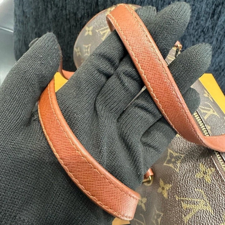 Louis Vuitton Papillon Monogram Barrel Bag Shoulder Bag Brown Gold Women D