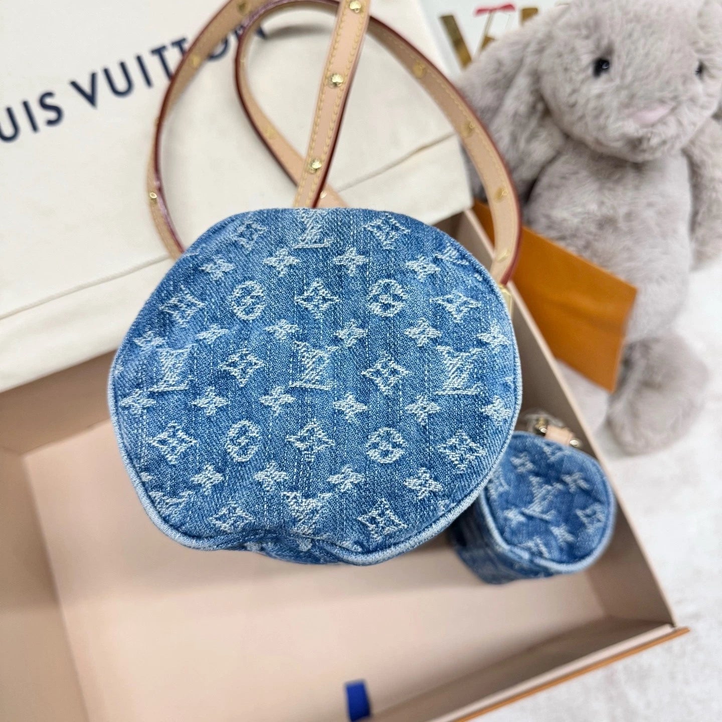 Louis Vuitton Denim Papillon Shoulder Bag For Women
