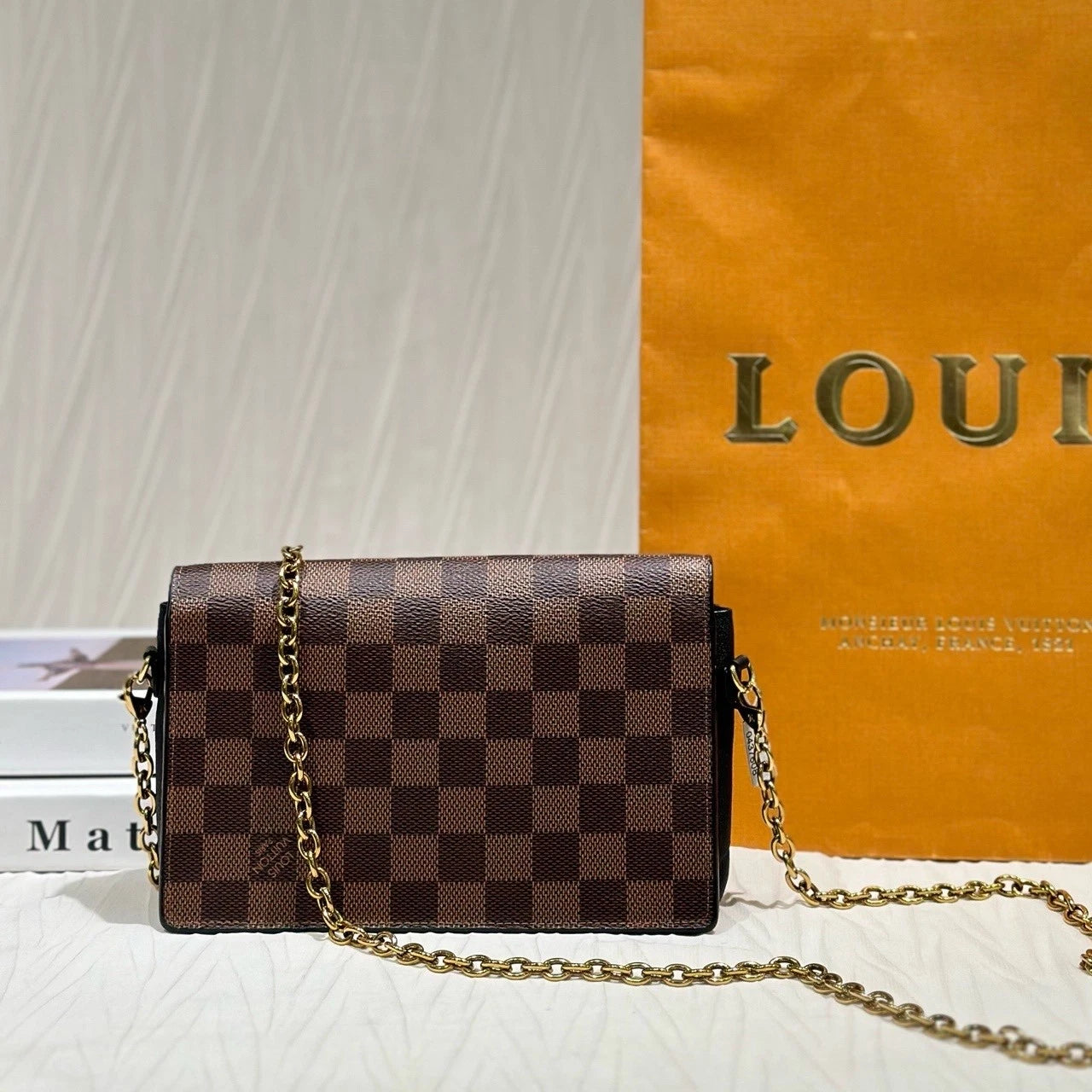 Louis Vuitton Damier Canvas Vavin WOC Crossbody Bag For Women