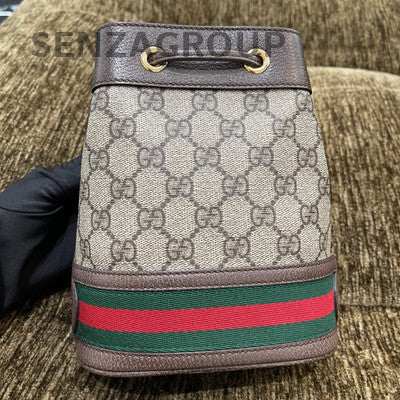 Gucci GG Marmont Small Bucket Bag Brown Gold Hardware Classic Women