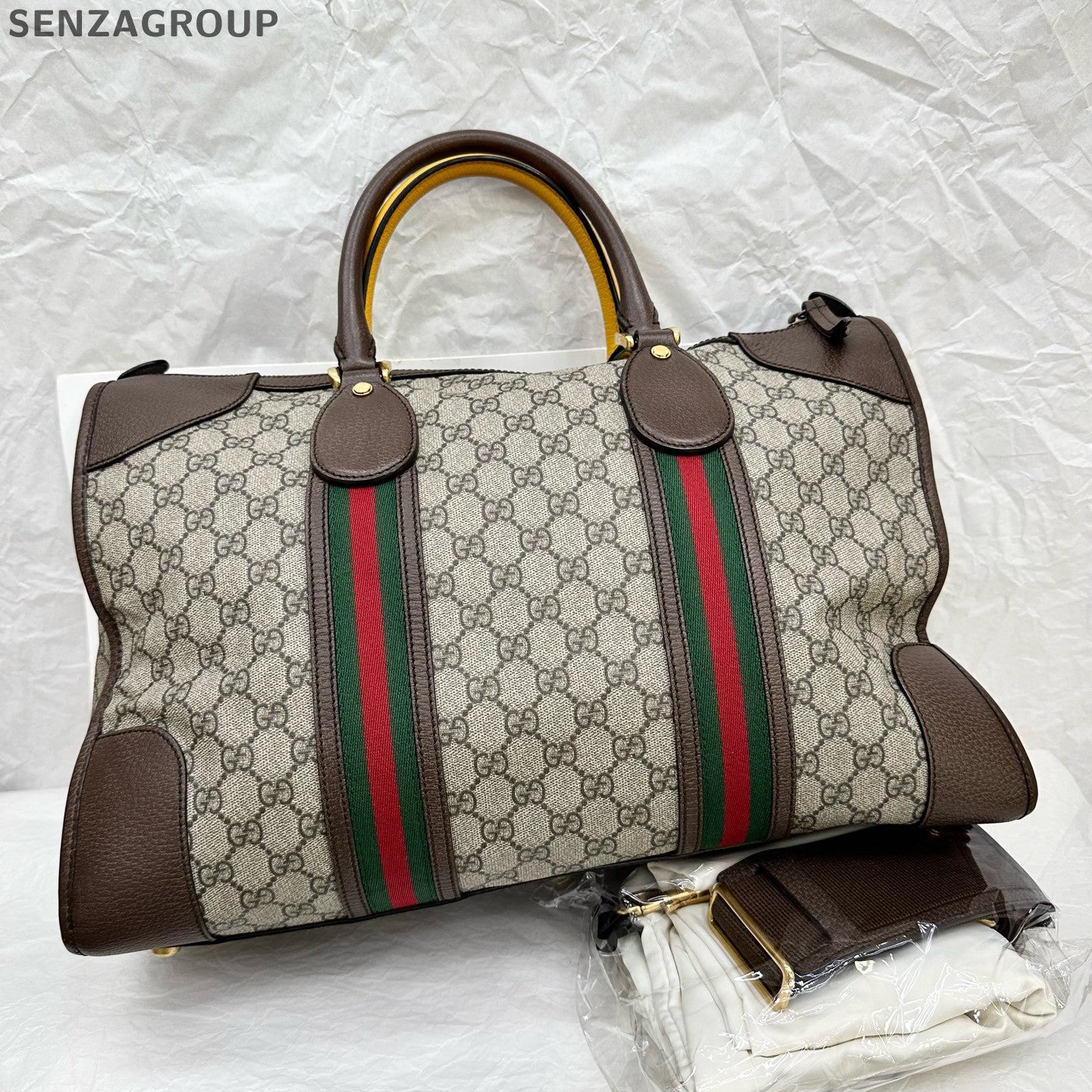 Gucci Rimowa Monogram Brown Tote Shoulder Bag Classic Women's
