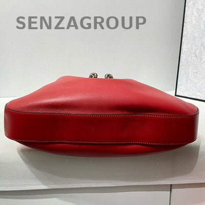 Gucci Dionysus Shoulder Bag Red Silver Classic Fashion Women's