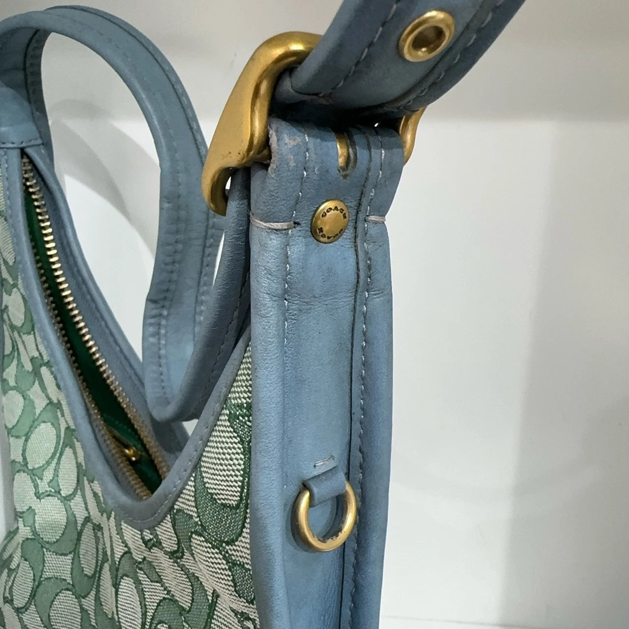 Coach Ergo 25 Monogram Patchwork Leather Hobo Shoulder Bag For Women