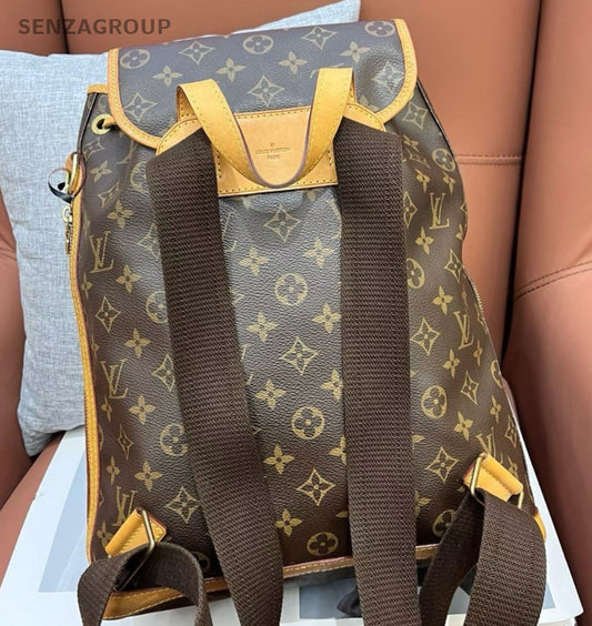 Louis Vuitton Bosphore Monogram Backpack Brown Gold Unisex Adults Classic