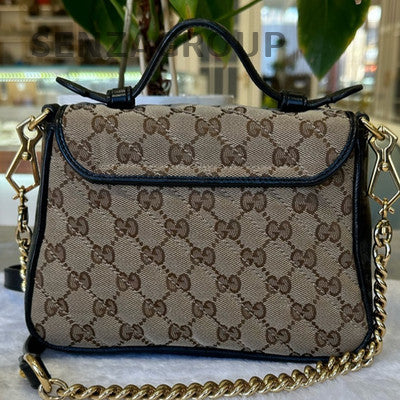 Gucci GG Marmont Canvas Messenger Shoulder Bag - Classic Women's