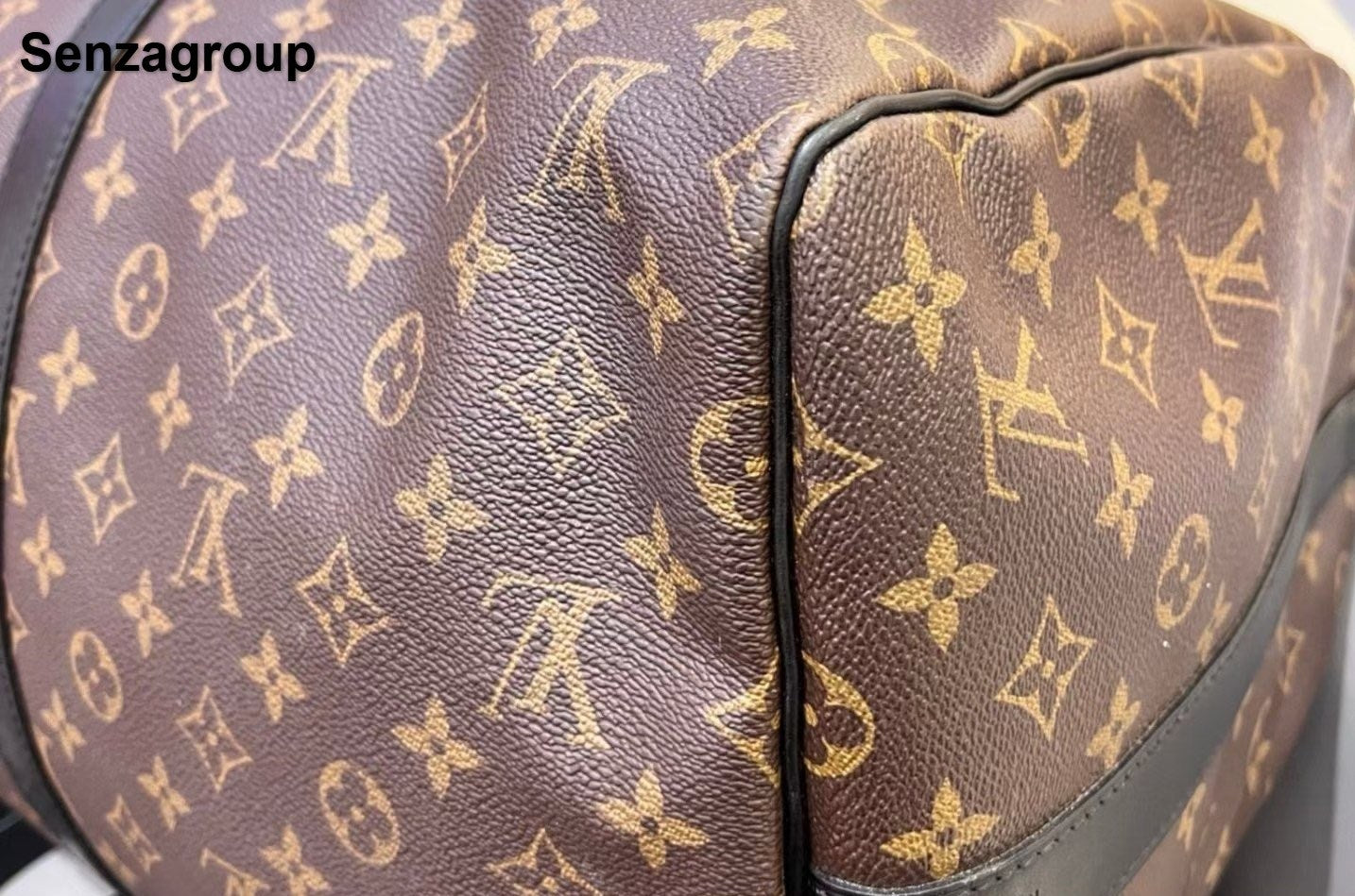 Louis Vuitton Keepall45 Monogram Top Handle Shoulder Bag Brown Silver Unisex