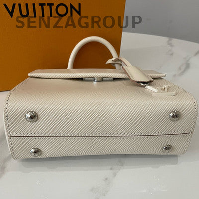 Louis Vuitton Cluny BB Epi Leather Mini White Silver Shoulder Bag