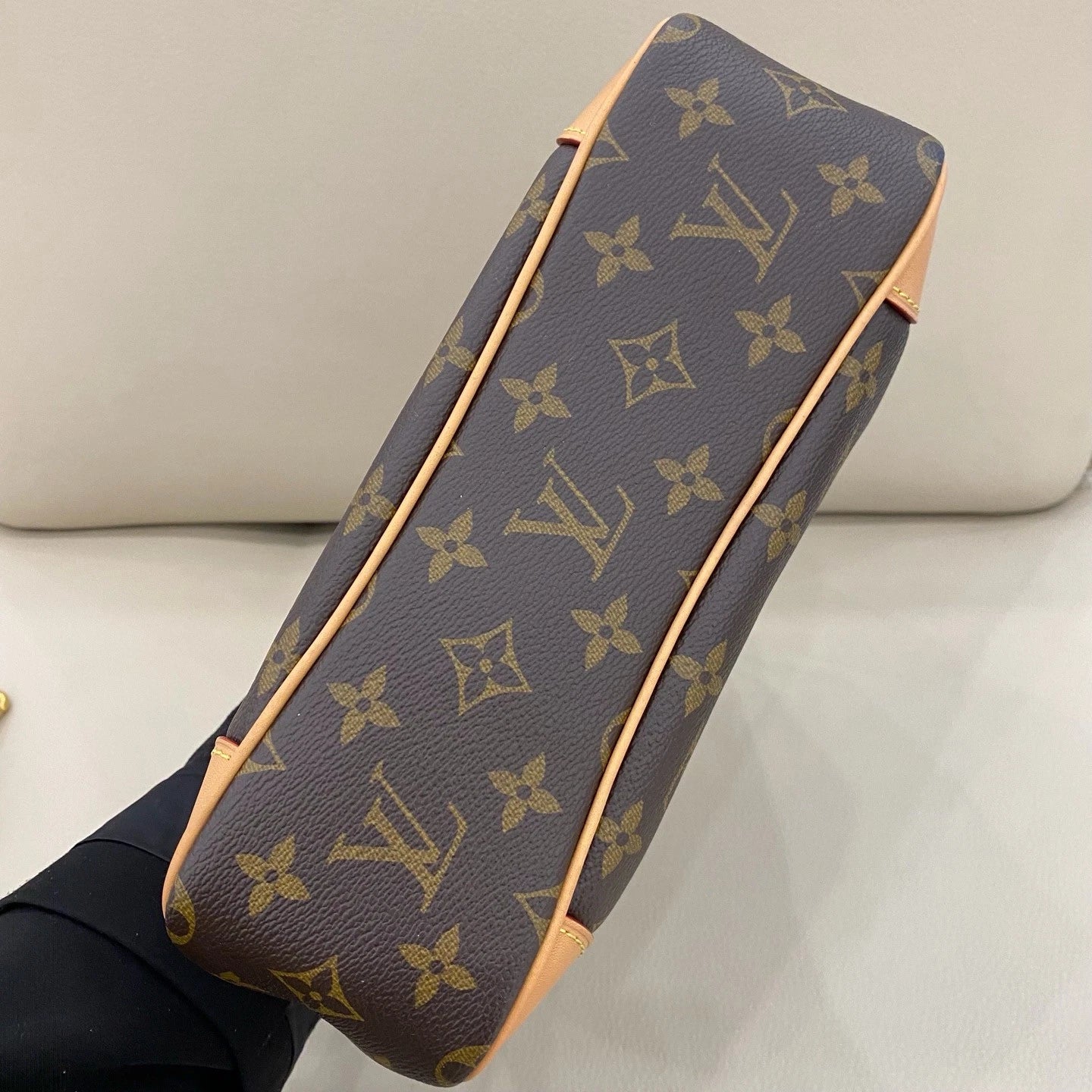 Louis Vuitton Odeon PM Shoulder Bag Crossbody Monogram Brown Gold Women Classic