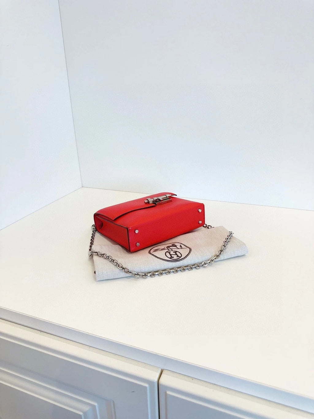 Hermes Verrou Mini Red Crossbody Bag For Women