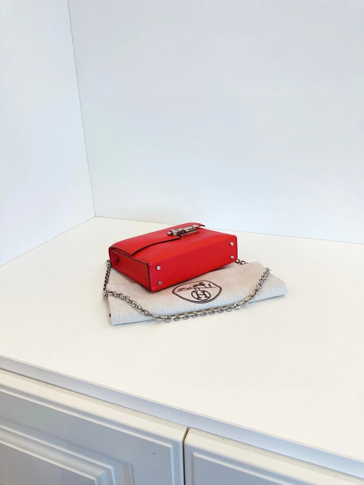 Hermes Verrou Mini Red Crossbody Bag For Women