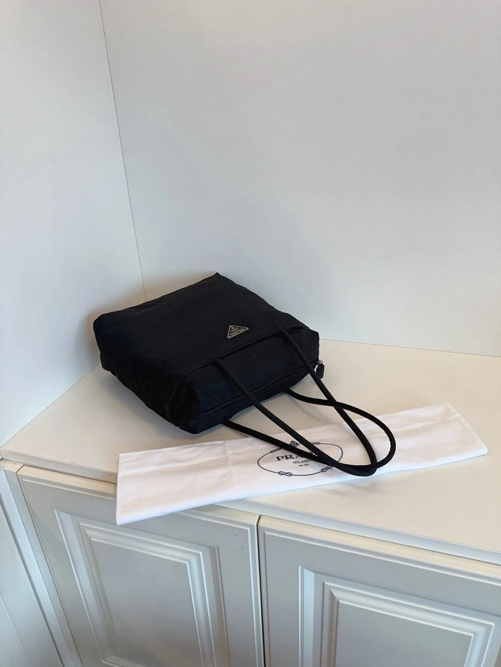 Prada Black Shoulder Tote Bag for Women