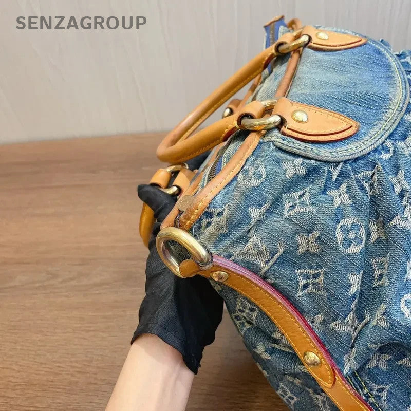 SJ0001 Louis Vuitton Baggy Tote Bags Monogram Denim Neo Cabby
