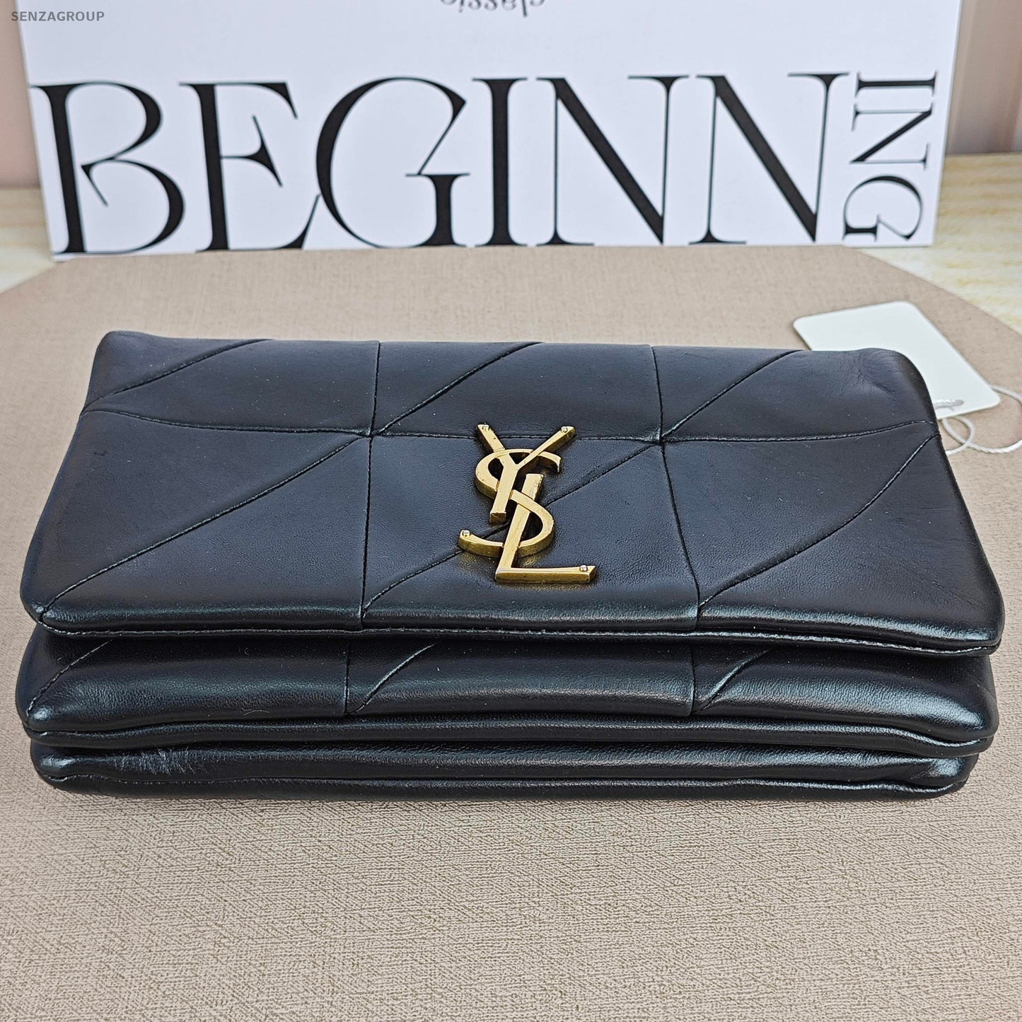 Saint Laurent Jamie Black Gold Lambskin Chain Shoulder Crossbody Bag Classic