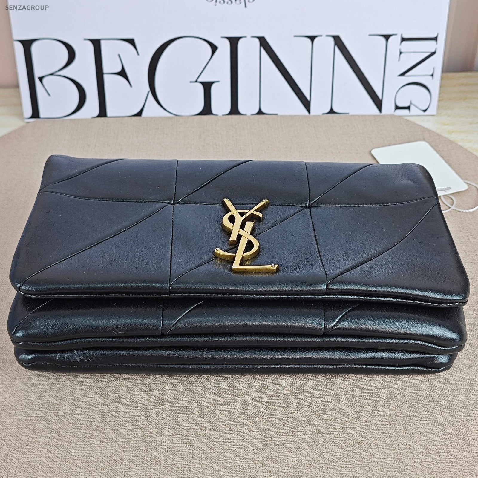 Saint Laurent Jamie Black Gold Lambskin Chain Shoulder Crossbody Bag Classic