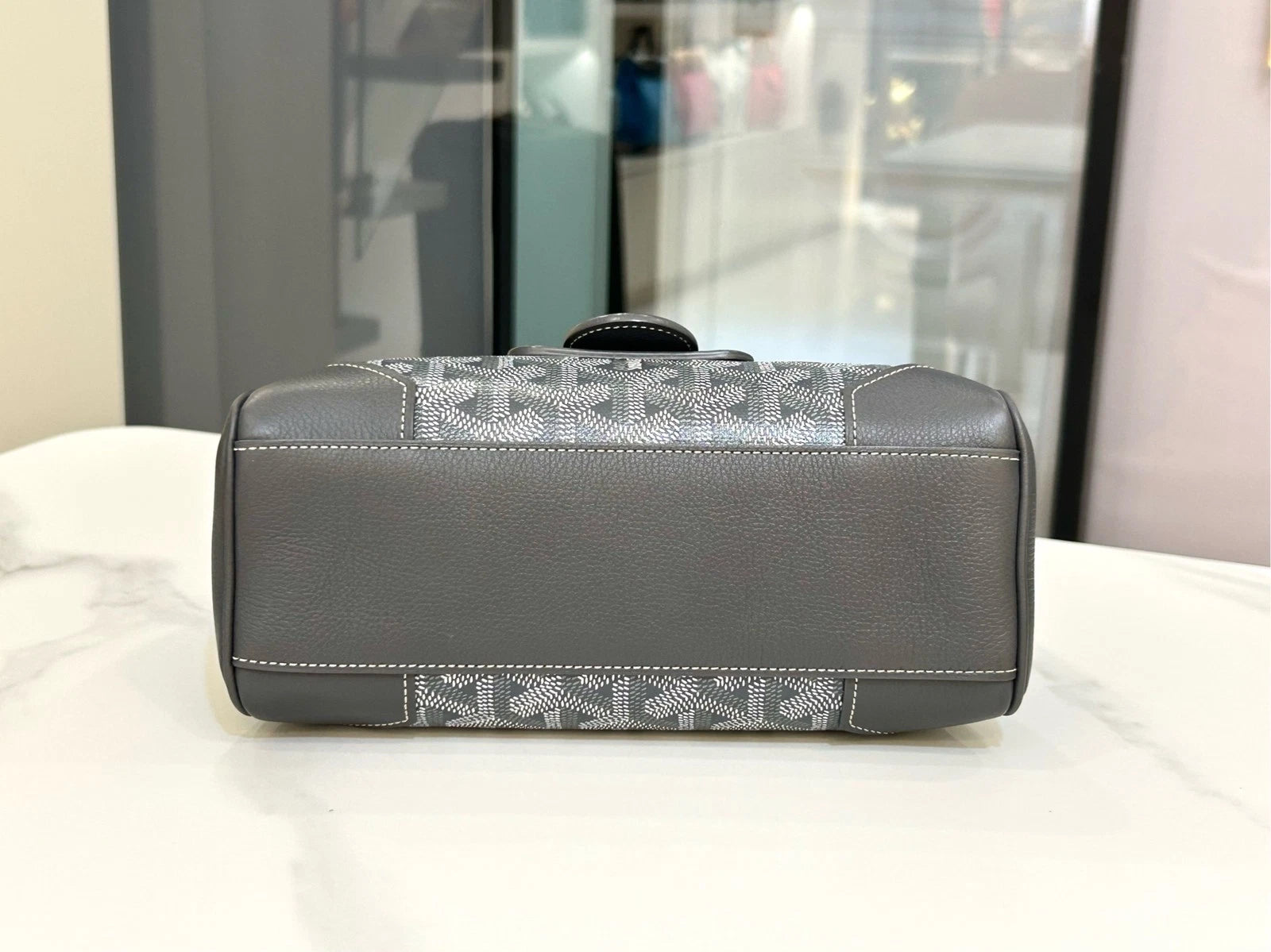 Goyard Canvas Mini Saigon Gray Handbag Crossbody For Women