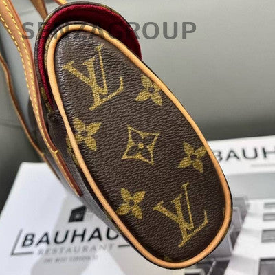 Louis Vuitton Monogram Fendi Baguette Handbag Brown Gold Clasp Women's Classic