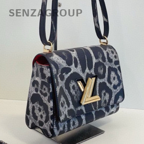 Louis Vuitton Twist Epi Leather Shoulder Bag Black Gold Used Women Classic