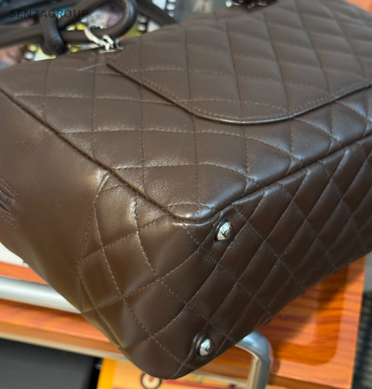 Chanel Cambon Pillow Bag Top Handle Shoulder Bag Women Black