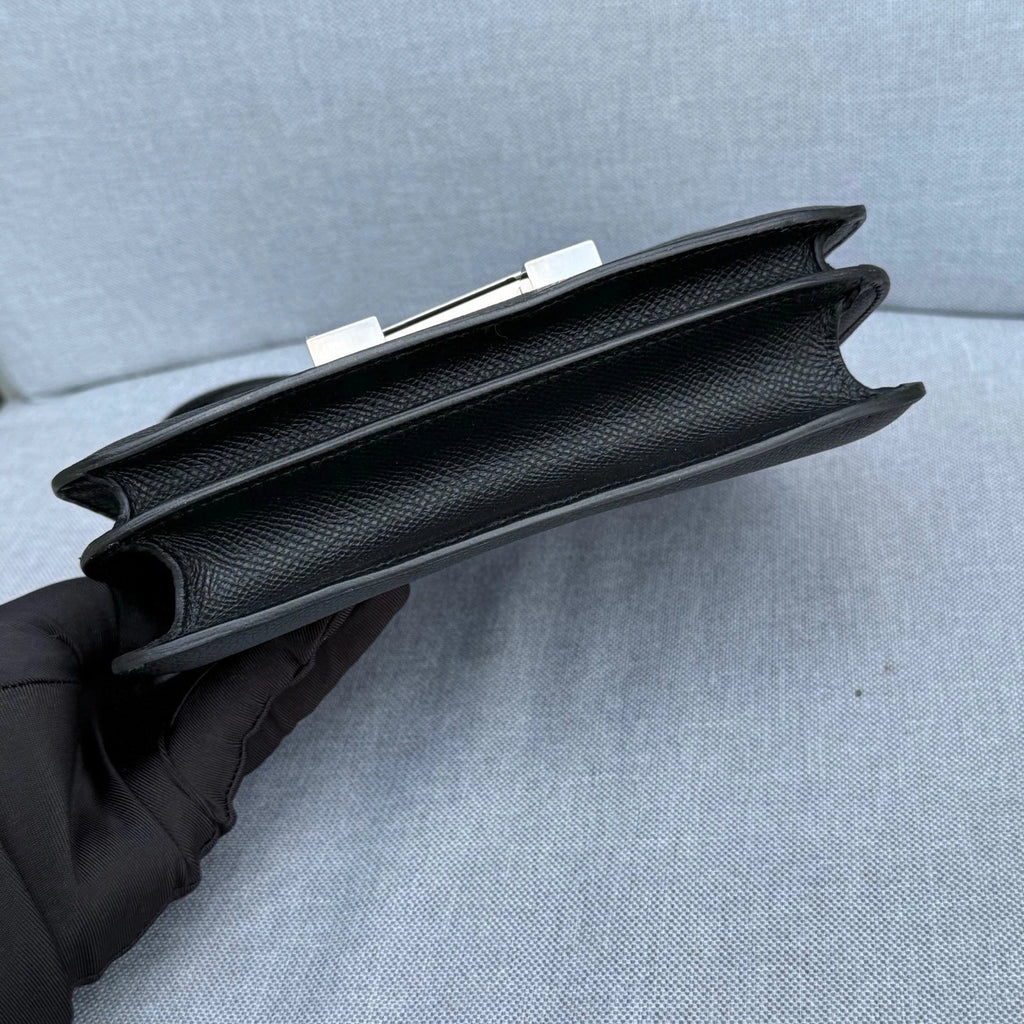 Hermes Constance19 Black Epsom Leather Crossbody Bag Women