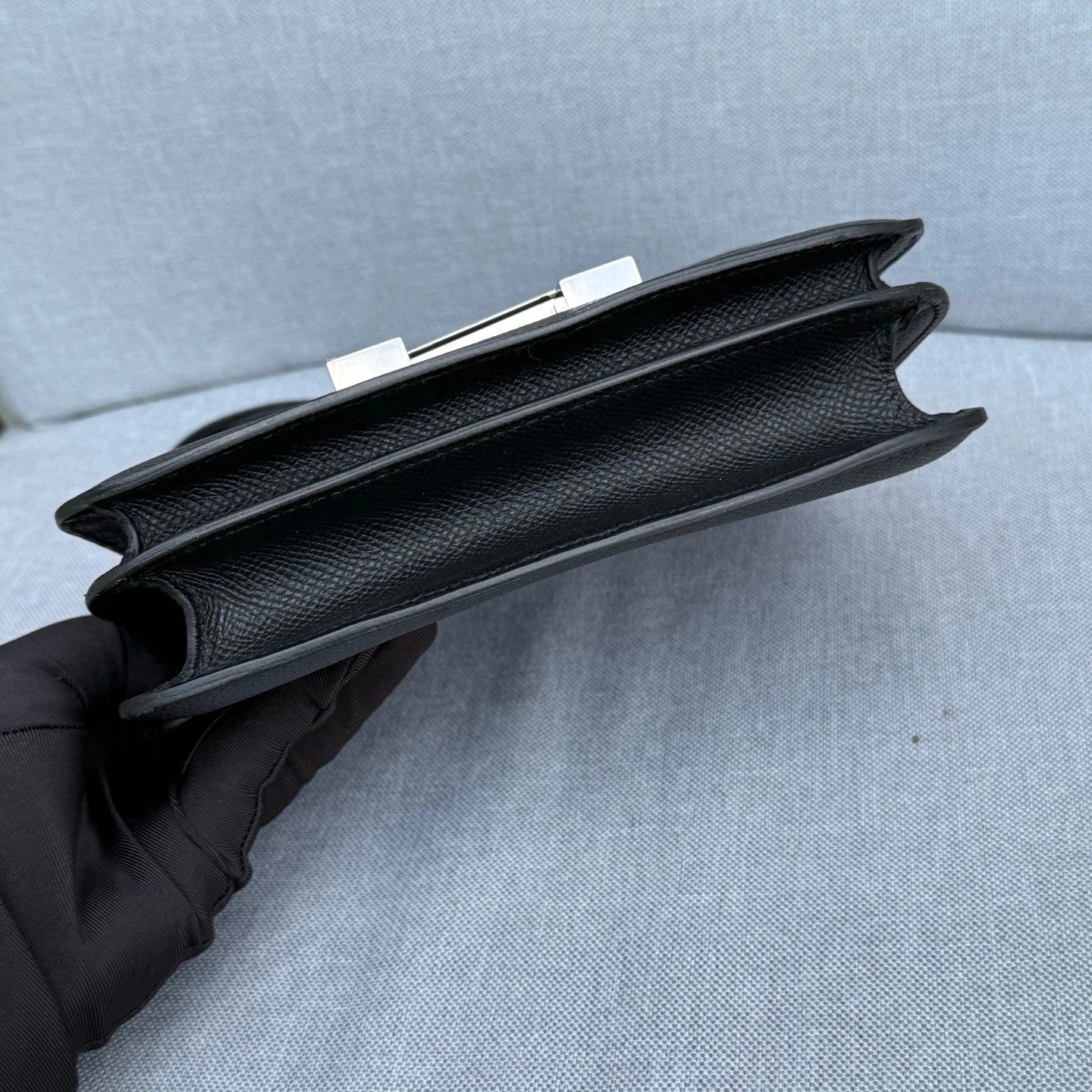 Hermes Constance19 Black Epsom Leather Crossbody Bag Women