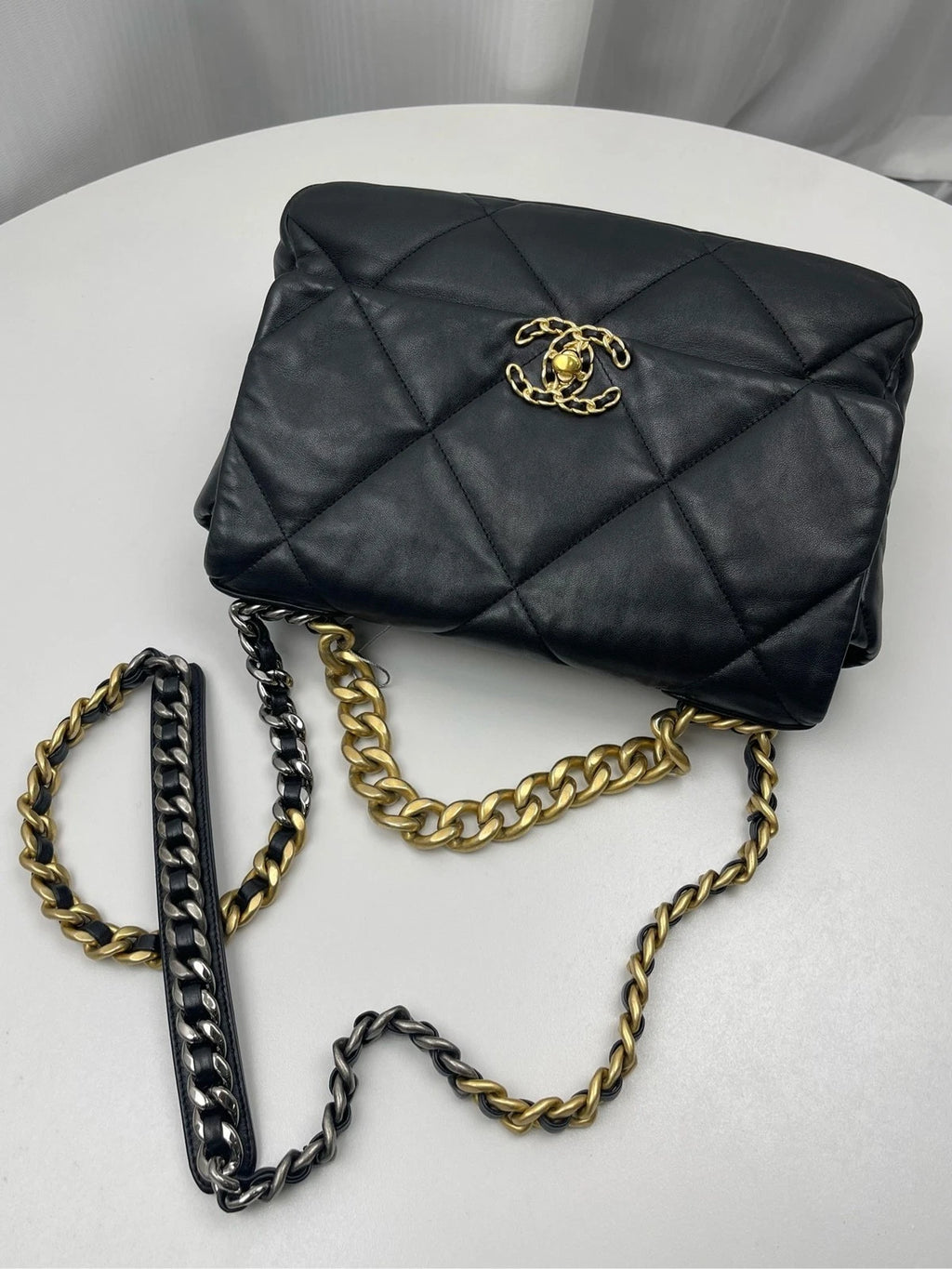 CHANEL 19 Medium Shoulder Bag Leather For Women