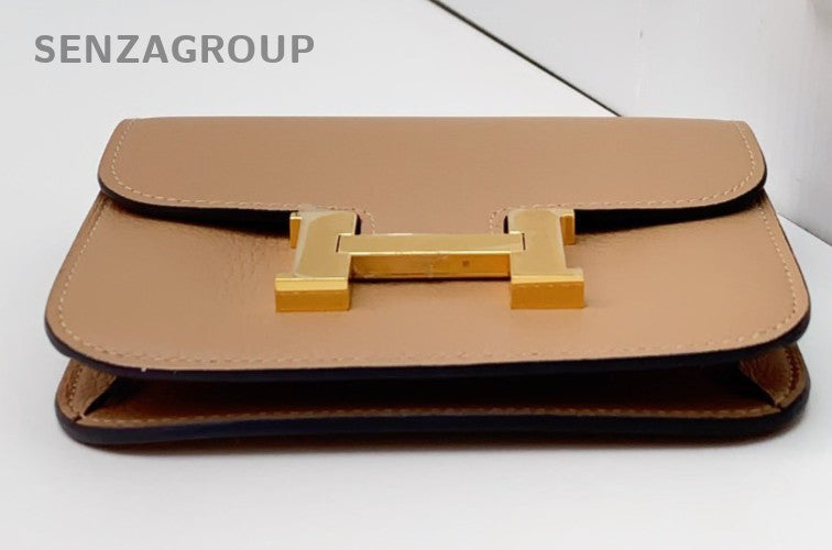 Hermes Constance slim Clutch Wallet Brown Women